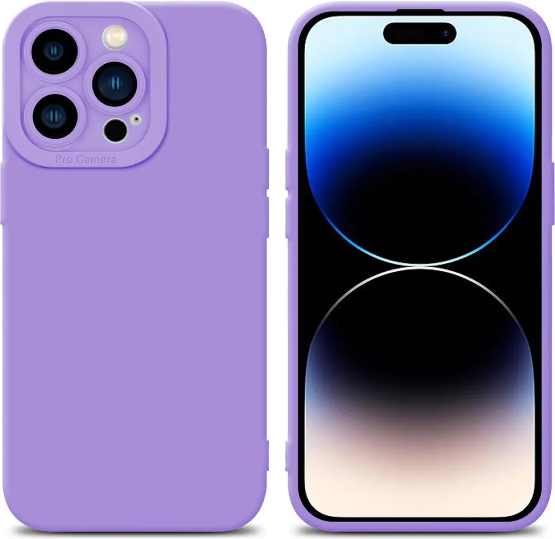 Cadorabo Hoesje geschikt voor Apple iPhone 14 PRO in FLUID LICHT PAARS