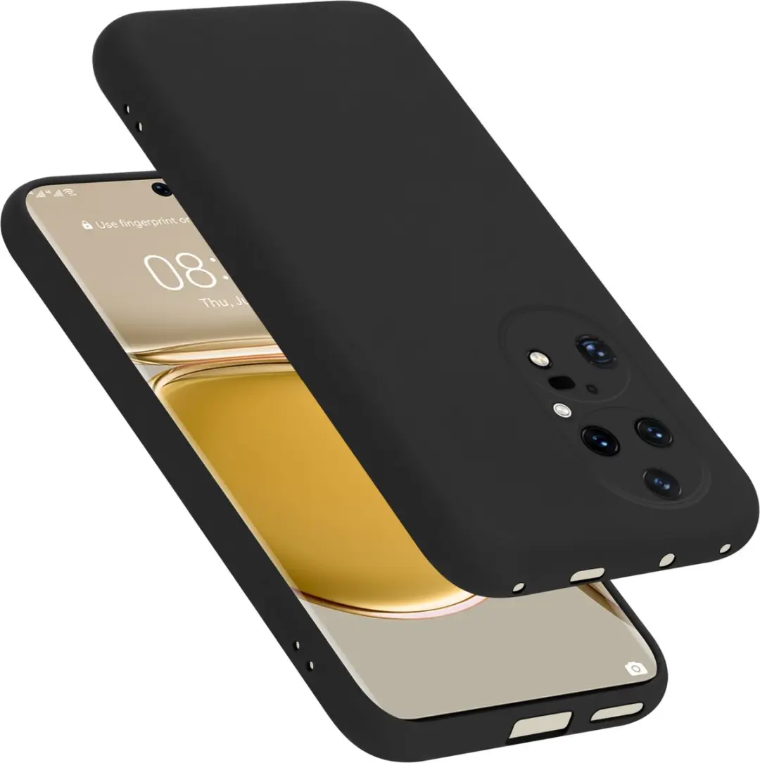 Cadorabo Hoesje geschikt voor Huawei P50 PRO in LIQUID ZWART