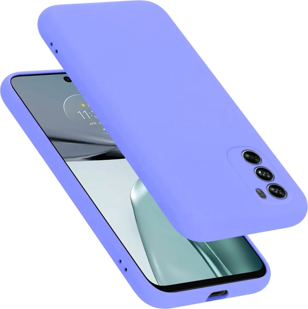 Cadorabo Hoesje geschikt voor Motorola MOTO G62 5G in LIQUID LICHT PAARS