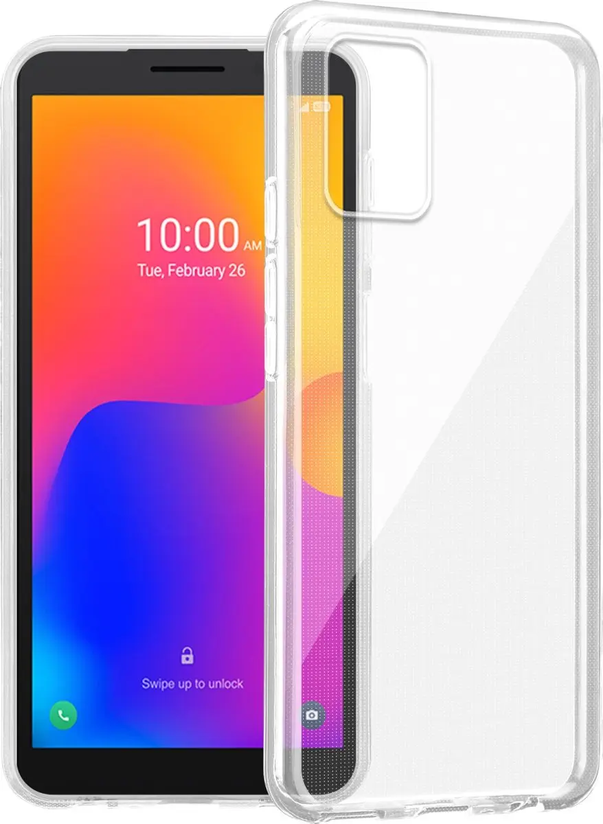 Cadorabo Hoesje geschikt voor Alcatel 1B 2022 in VOLLEDIG TRANSPARANT