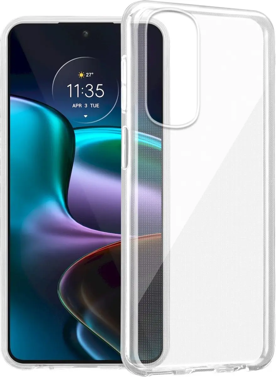 Cadorabo Hoesje geschikt voor Motorola EDGE 30 in VOLLEDIG TRANSPARANT