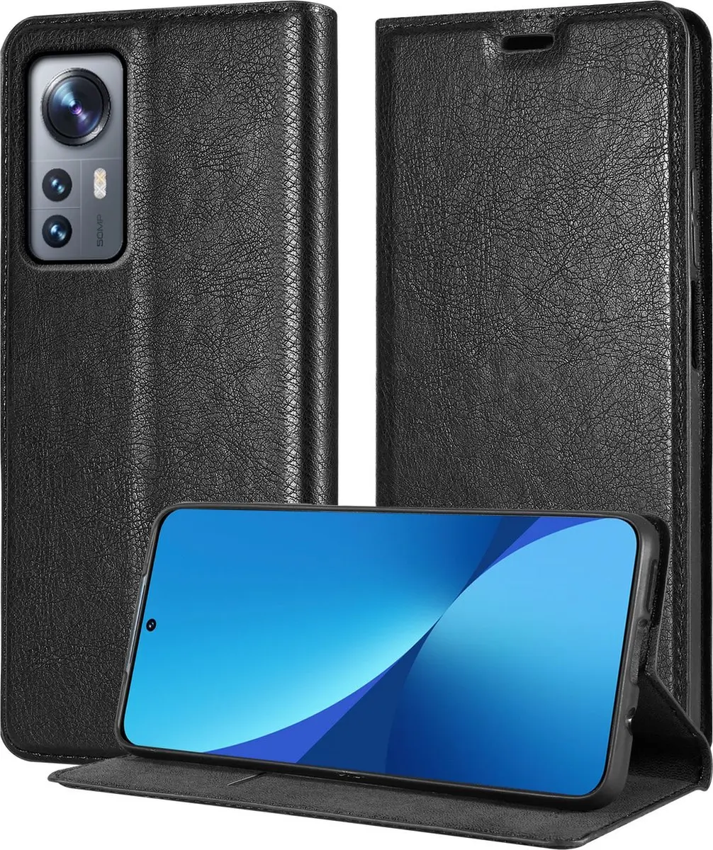 Cadorabo Hoesje geschikt voor Xiaomi 12 / 12X in ZWARTE NACHT