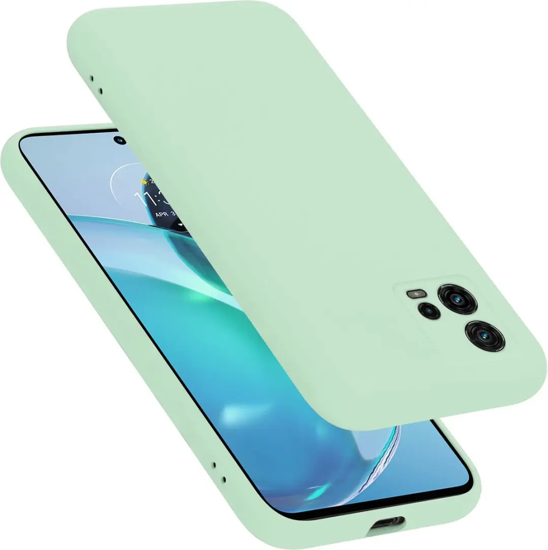 Cadorabo Hoesje geschikt voor Motorola MOTO G72 in LIQUID LICHT GROEN