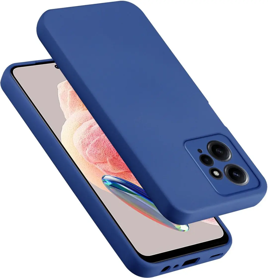 Cadorabo Hoesje geschikt voor Xiaomi Redmi Note 12 4G in LIQUID BLAUW