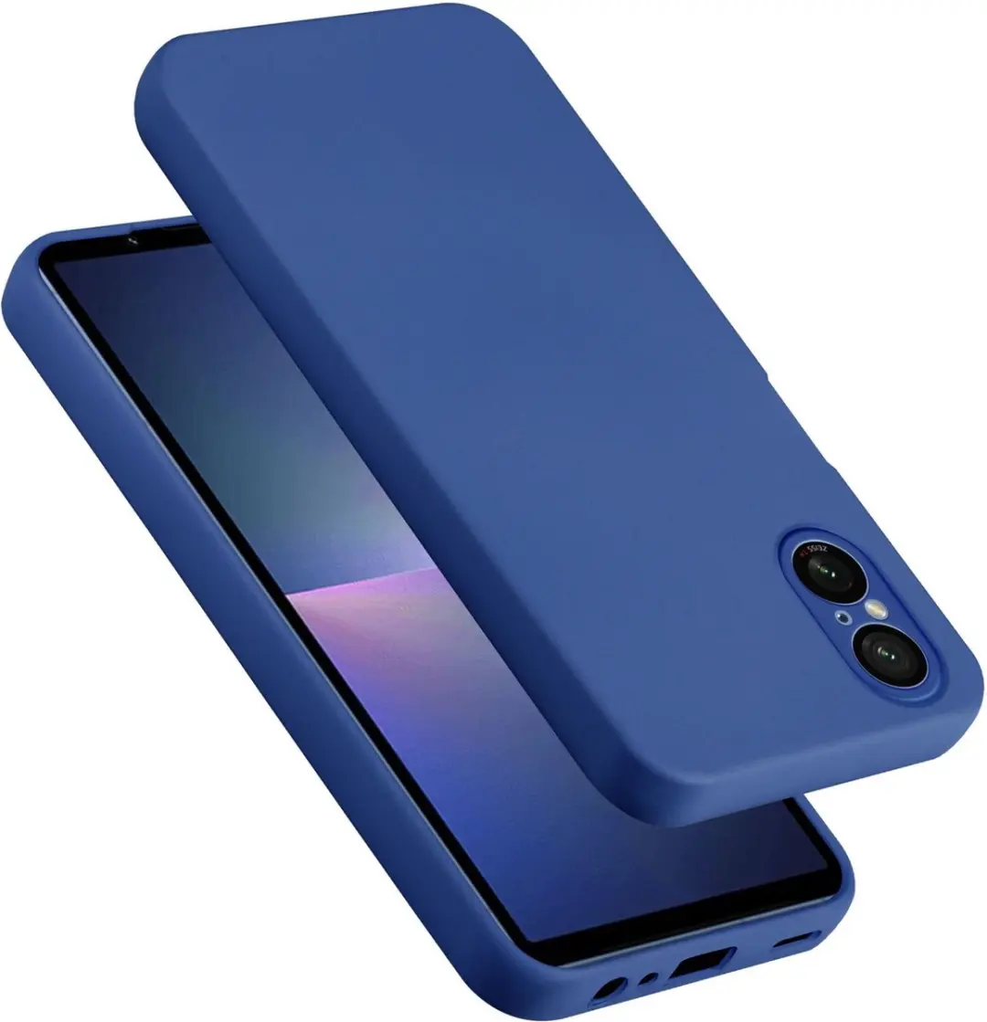 Cadorabo Hoesje geschikt voor Sony Xperia 5 V in LIQUID BLAUW