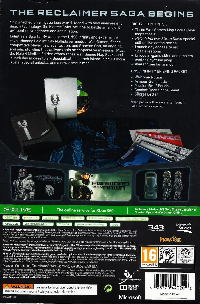 Xbox Halo 4 Limited Edition - 4 Spelers