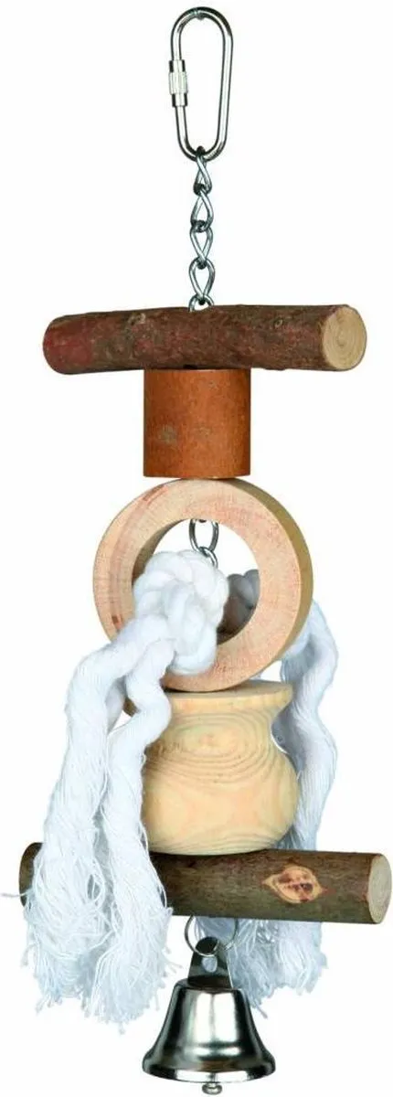 Trixie Speelgoed Schorshout En Touw Met Bel