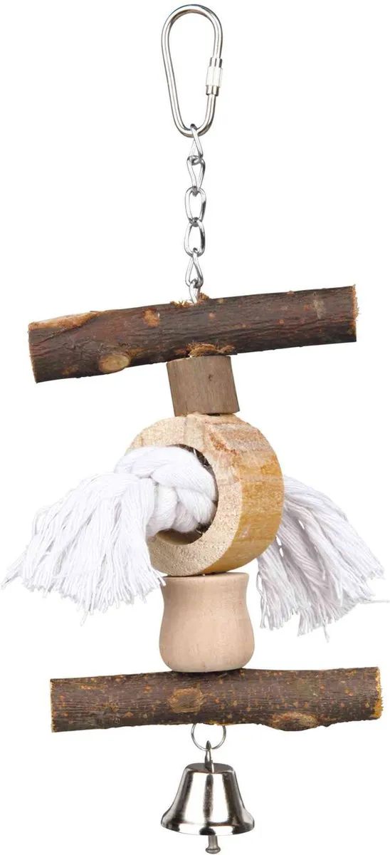 Trixie Speelgoed Schorshout En Touw Met Bel
