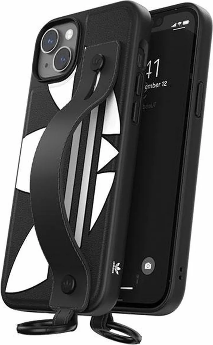 Adidas Hand Strap Back Case - iPhone 14 Plus - Zwart - afbeelding 6 van 6