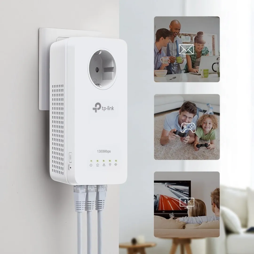 TP-Link TL-WPA8631P KIT Powerline Adapter - 1300 Mbps - 2 Stuks