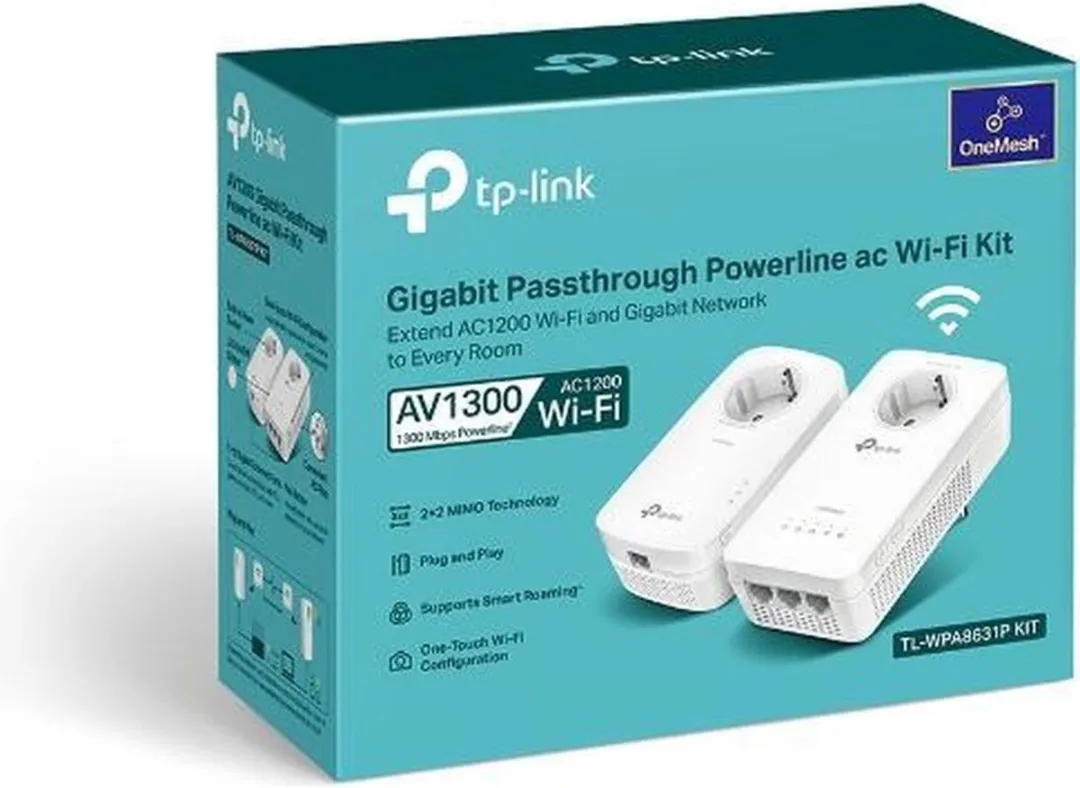 TP-Link TL-WPA8631P KIT Powerline Adapter - 1300 Mbps - 2 Stuks