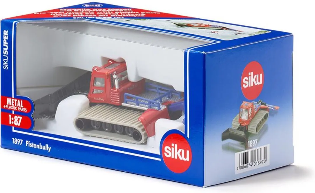 SIKU 1897 Pistenbully 1:87 Metaal - Rood/Blauw