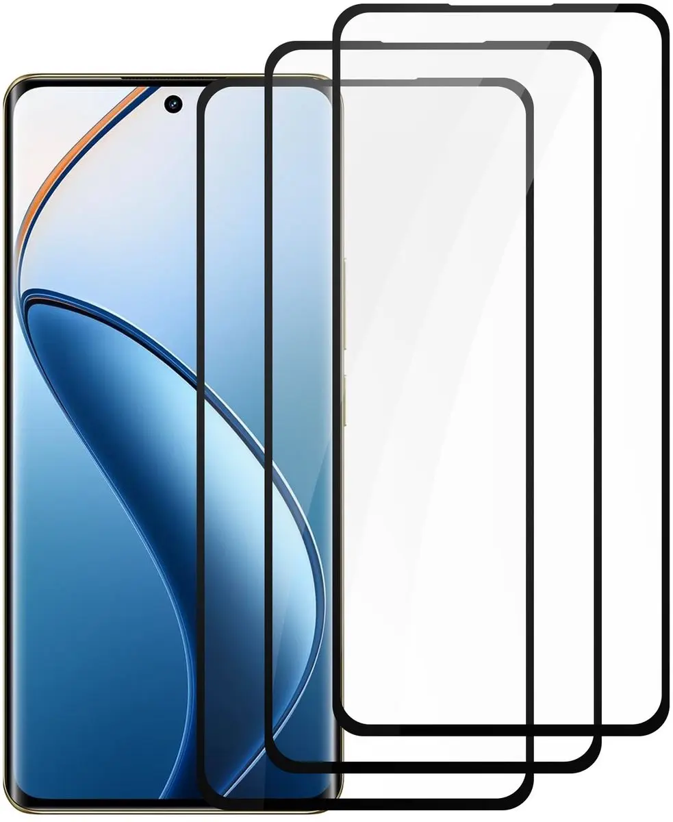Cadorabo 3x Screenprotector geschikt voor Realme 12 Pro