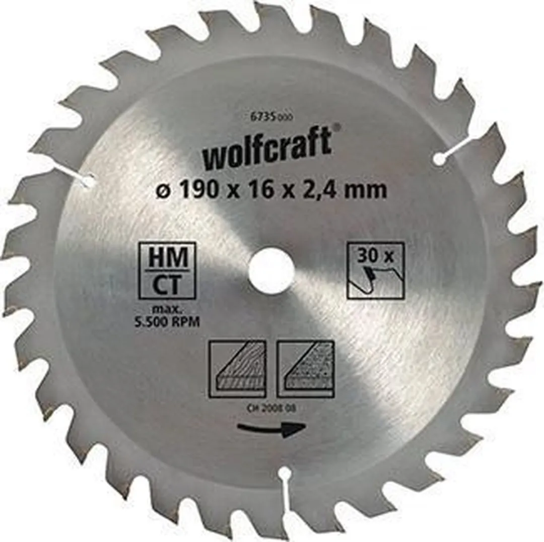 Wolfcraft Handcirkelzaagblad HM 6731000