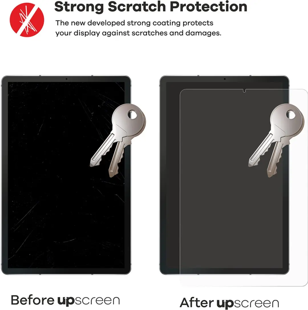 upscreen - Screenprotector voor Samsung Galaxy Tab S10 FE+ 5G - Folie Beschermfolie transparant - afbeelding 3 van 6