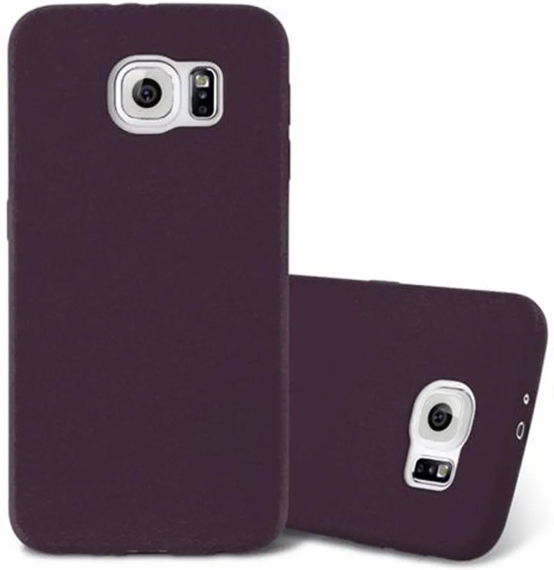 Cadorabo Hoesje geschikt voor Samsung Galaxy S6 in FROST BORDEAUX PAARS