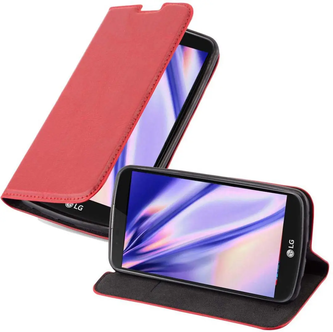 Cadorabo Hoesje geschikt voor LG K10 2016 in APPEL ROOD