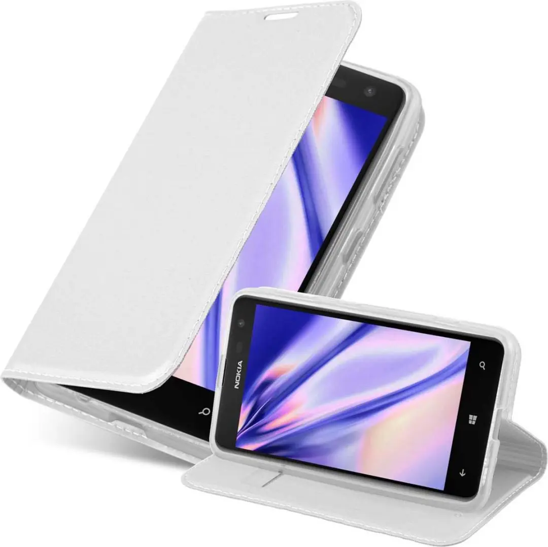 Cadorabo Hoesje geschikt voor Nokia Lumia 625 in CLASSY ZILVER