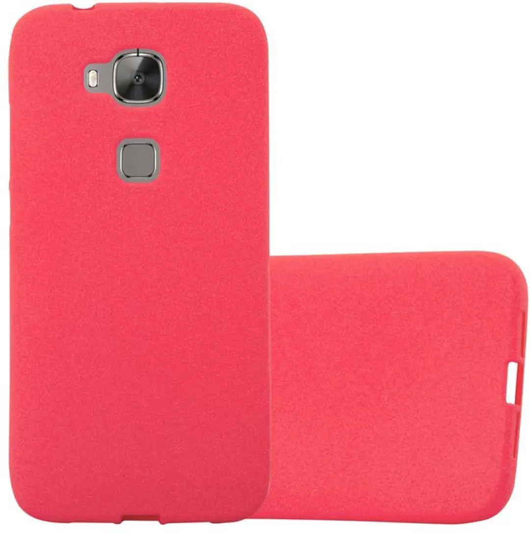 Cadorabo Hoesje geschikt voor Huawei ASCEND G7 PLUS / G8 / GX8 in FROST ROOD