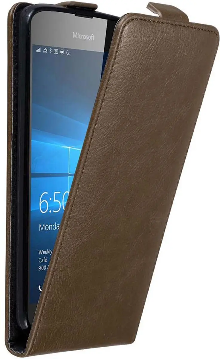 Cadorabo Hoesje geschikt voor Nokia Lumia 650 in KOFFIE BRUIN