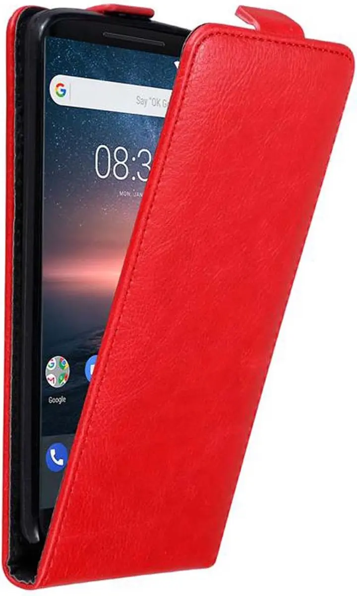 Cadorabo Hoesje geschikt voor Nokia 8 Sirocco in APPEL ROOD