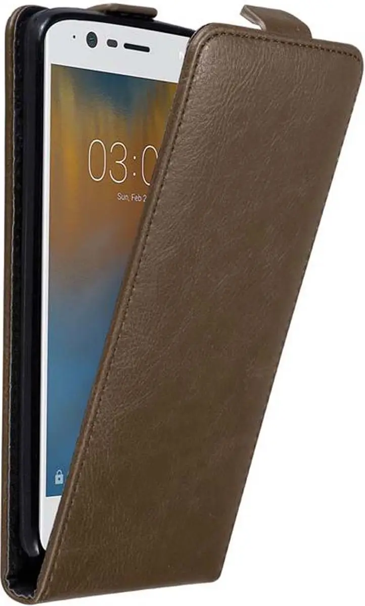 Cadorabo Hoesje geschikt voor Nokia 3 2017 in KOFFIE BRUIN