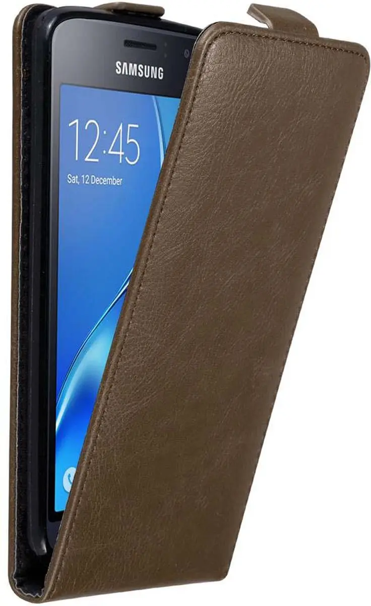 Cadorabo Hoesje geschikt voor Samsung Galaxy J1 2016 in KOFFIE BRUIN