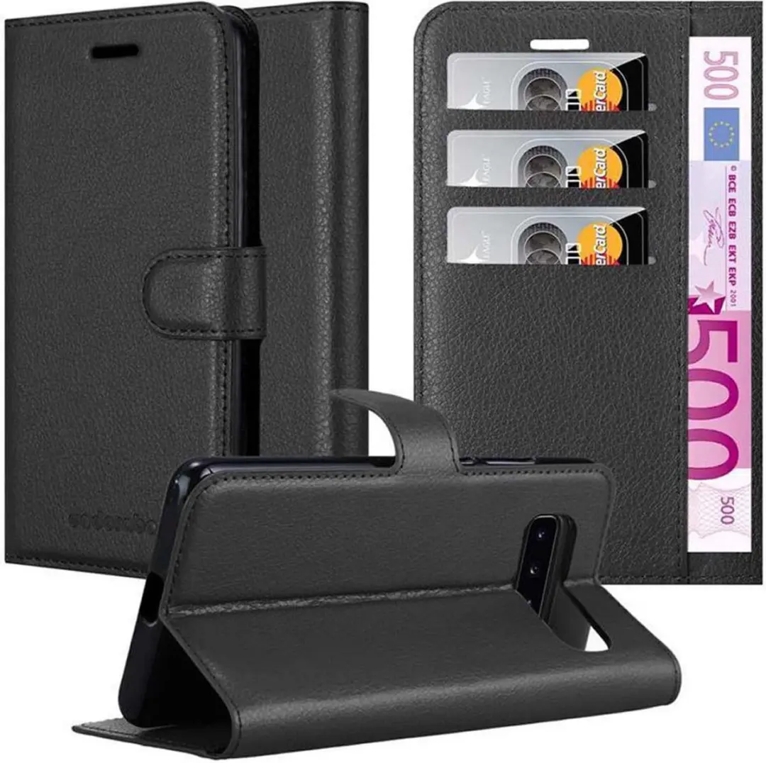 Cadorabo Hoesje geschikt voor Samsung Galaxy S10 4G in PHANTOM ZWART