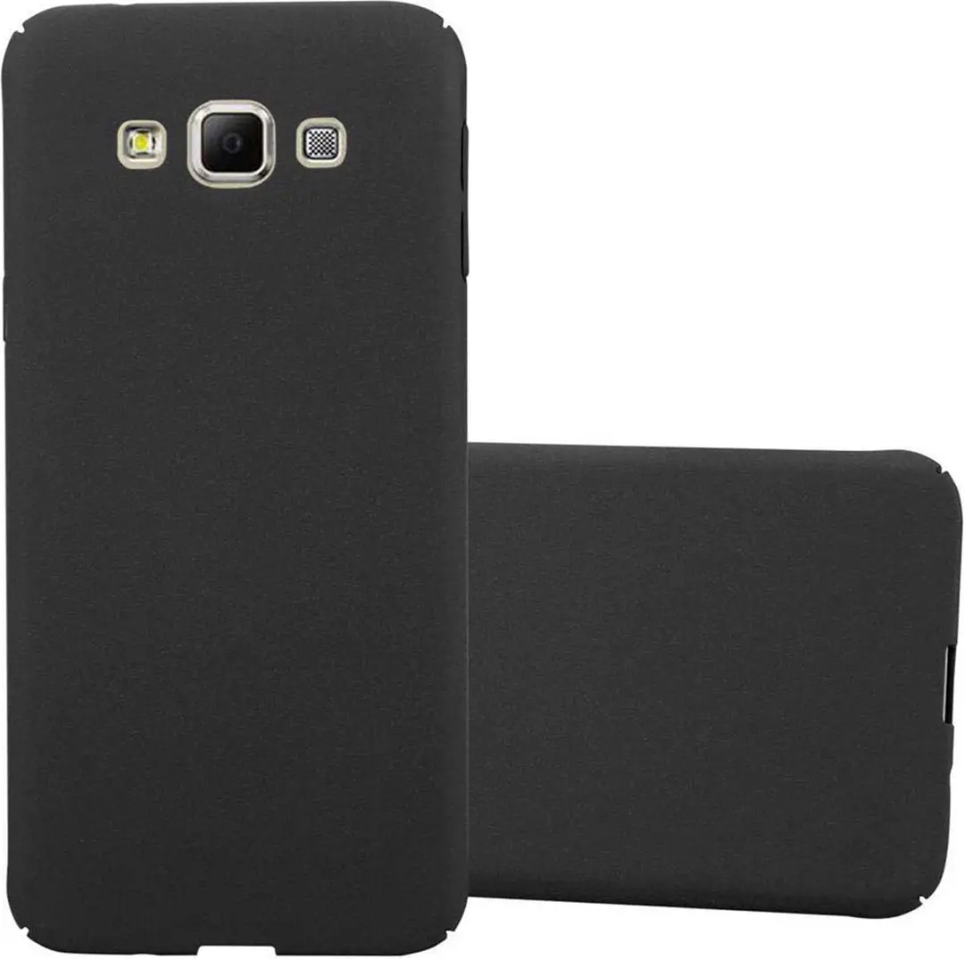 Cadorabo Hoesje geschikt voor Samsung Galaxy A7 2015 in FROSTY ZWART