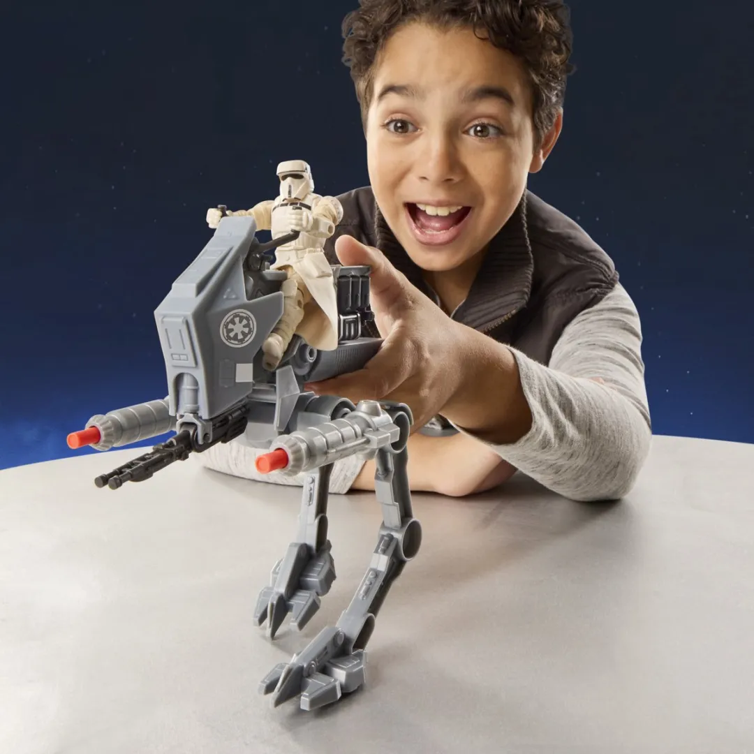 Star Wars ActionVerse AT-RT Driver Actiefiguur 11cm - Multicolor