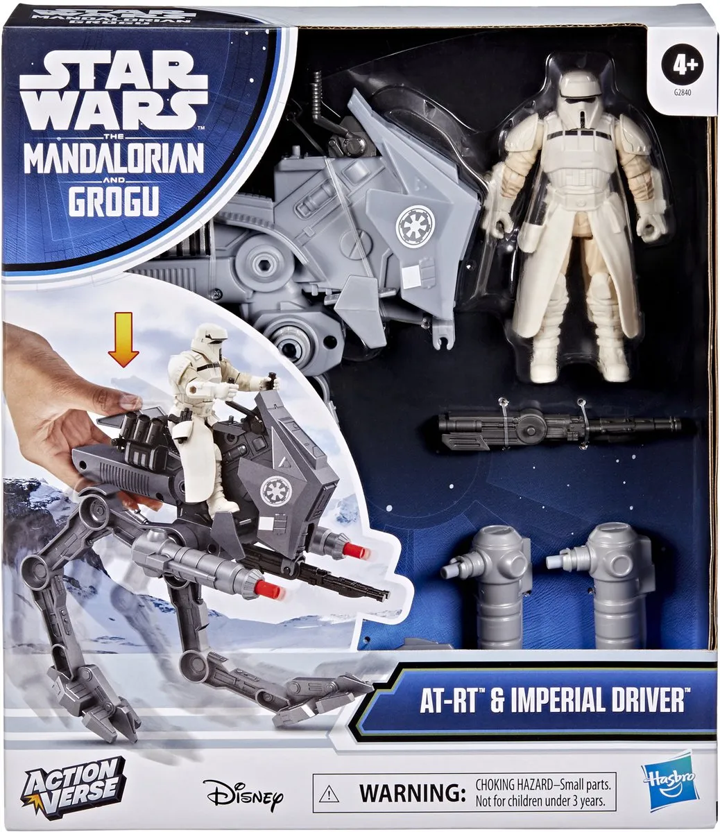 Star Wars ActionVerse AT-RT Driver Actiefiguur 11cm - Multicolor