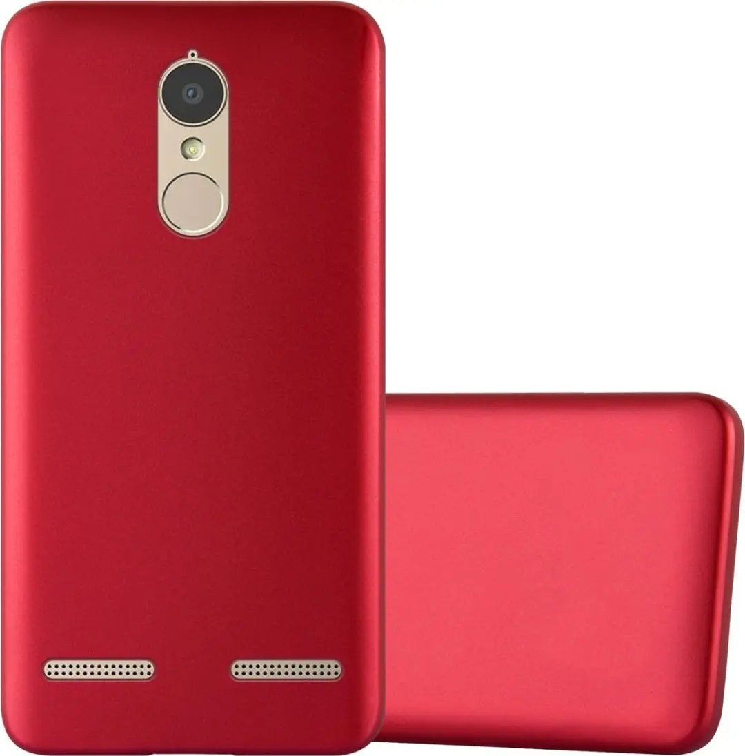 Cadorabo Hoesje geschikt voor Lenovo K6 / K6 POWER in METALLIC ROOD