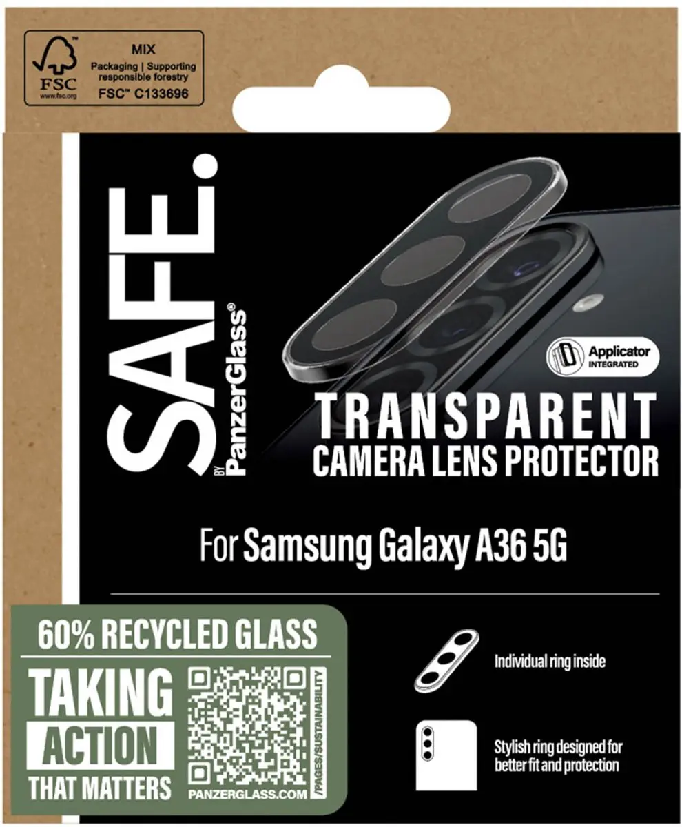 SAFE by PanzerGlass Camera Lens Protector Samsung Galaxy A36