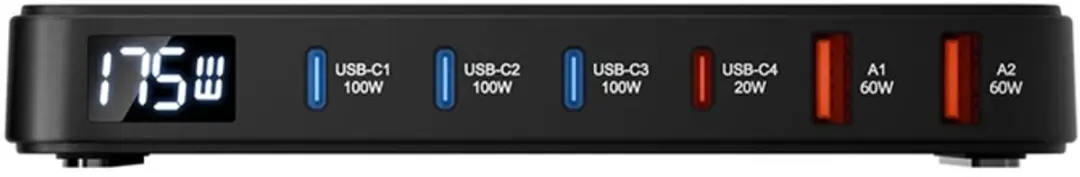 BlitzWolf BW-S30 6-in-1 Laadstation - 175W - Zwart - afbeelding 6 van 6