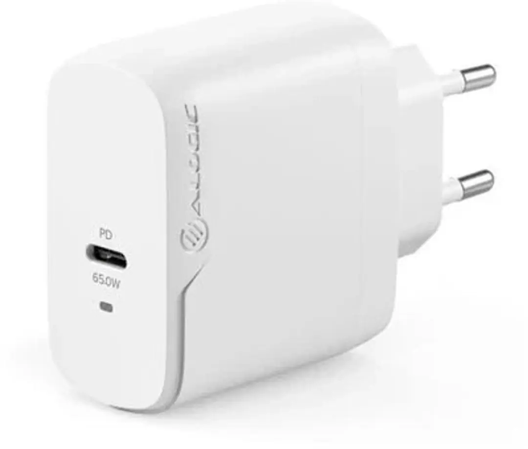 Alogic 1X65 WCG1X65-EU USB-C Snellader 65W - Wit - afbeelding 4 van 5