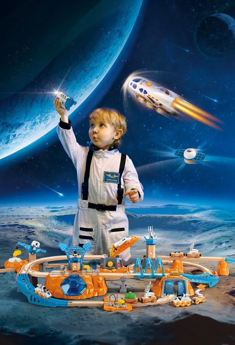 Hape Mars Lanceerrail Set E3798A