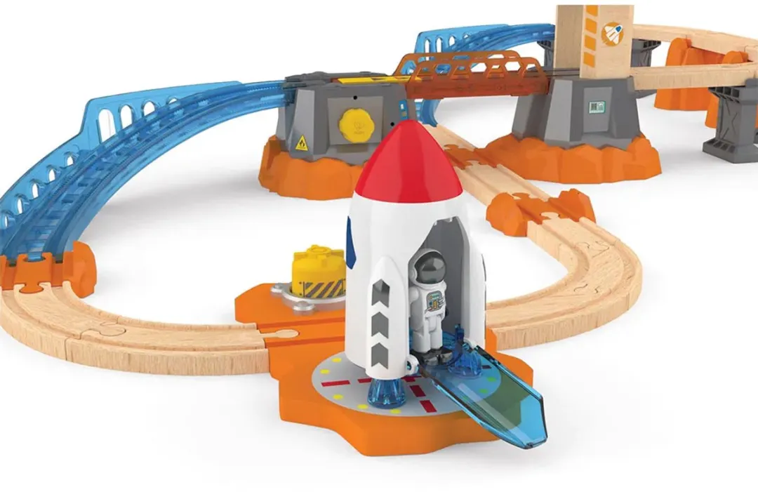 Hape Mars Lanceerrail Set E3798A - Multikleur