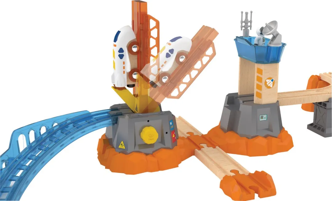 Hape Mars Lanceerrail Set E3798A - Multikleur