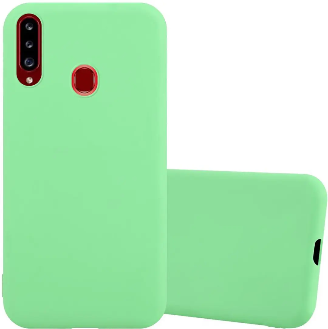 Cadorabo Hoesje geschikt voor Samsung Galaxy A20s in CANDY PASTEL GROEN