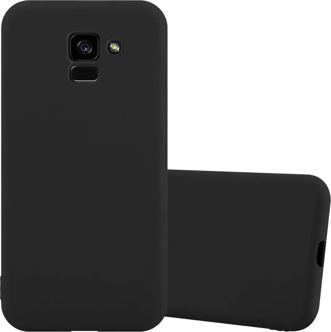 Cadorabo Hoesje geschikt voor Samsung Galaxy A5 2018 in CANDY ZWART
