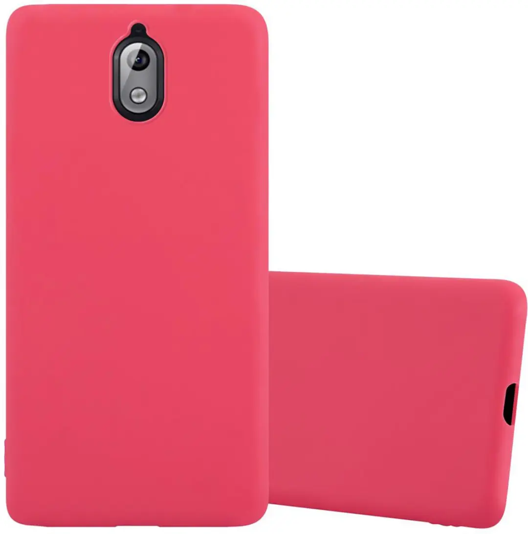 Cadorabo Hoesje geschikt voor Nokia 3.1 in CANDY ROOD