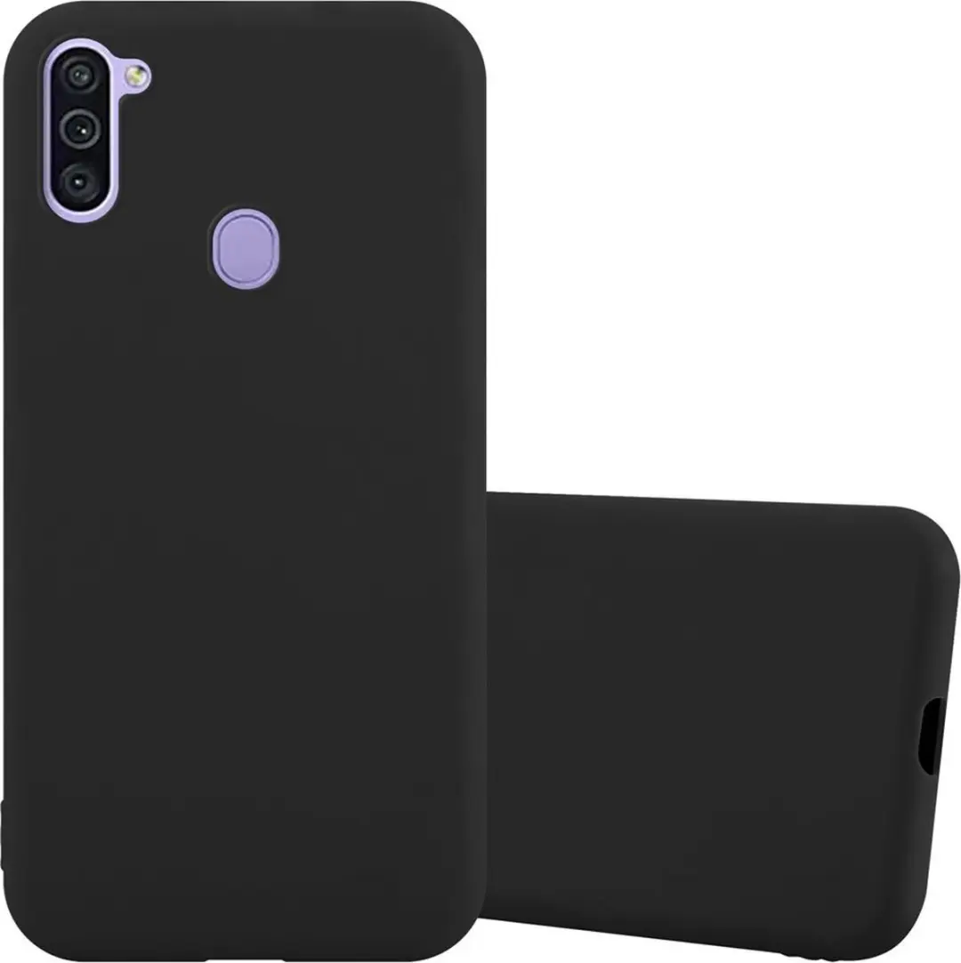 Cadorabo Hoesje geschikt voor Samsung Galaxy A11 / M11 in CANDY ZWART
