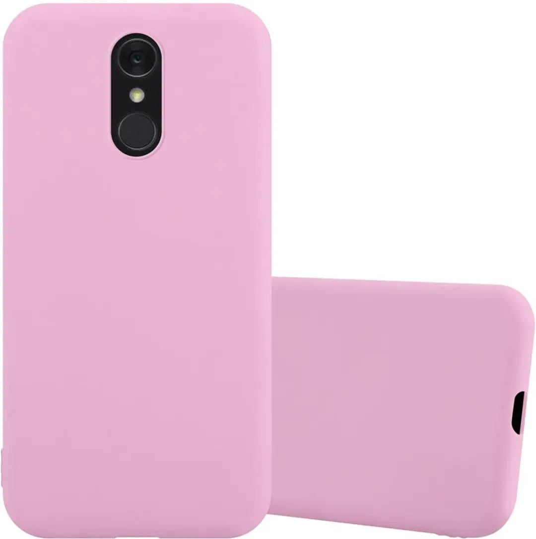 Cadorabo Hoesje geschikt voor LG Q7 / Q7a / Q7+ in CANDY ROZE