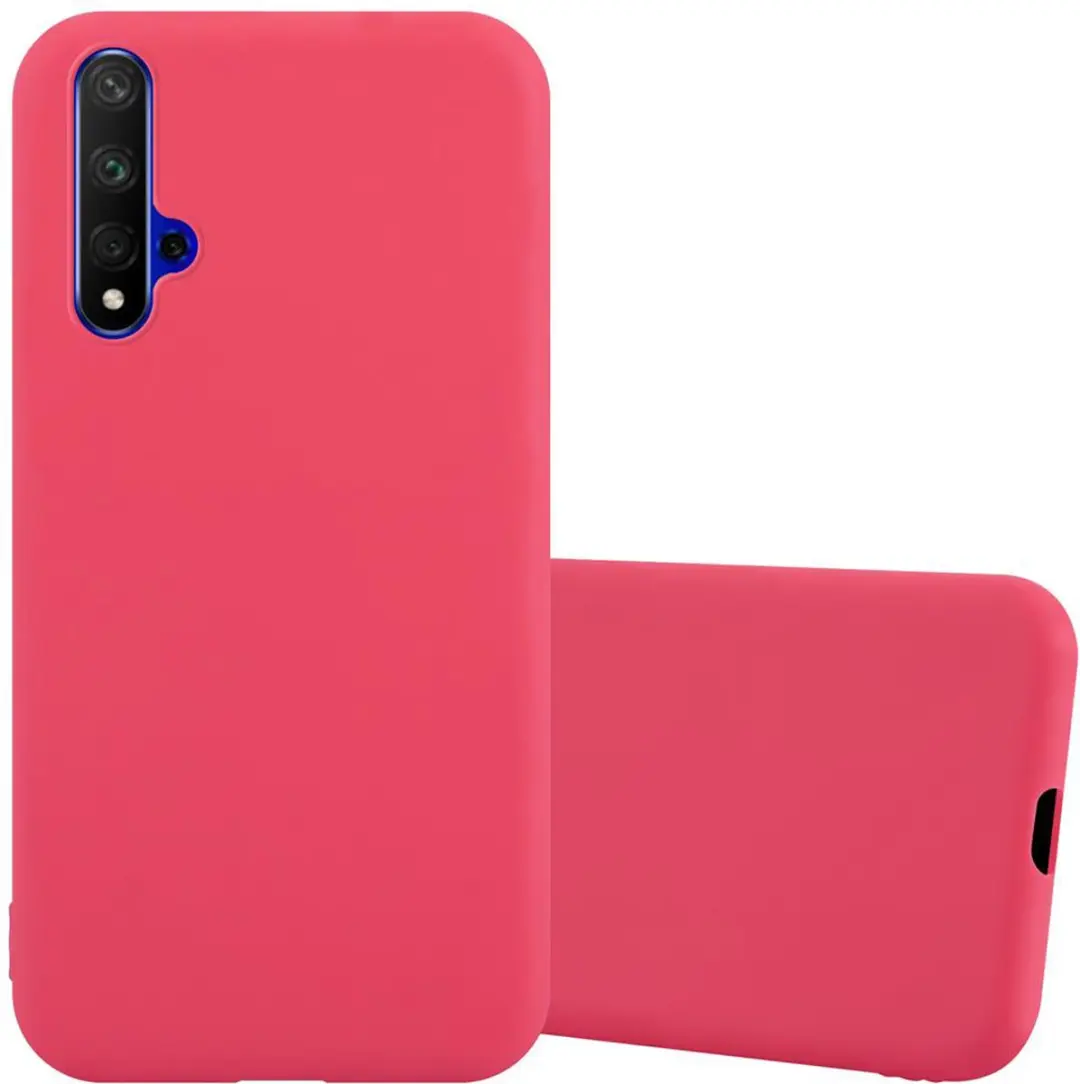 Cadorabo Hoesje geschikt voor Honor 20 / 20S / Huawei NOVA 5T in CANDY ROOD