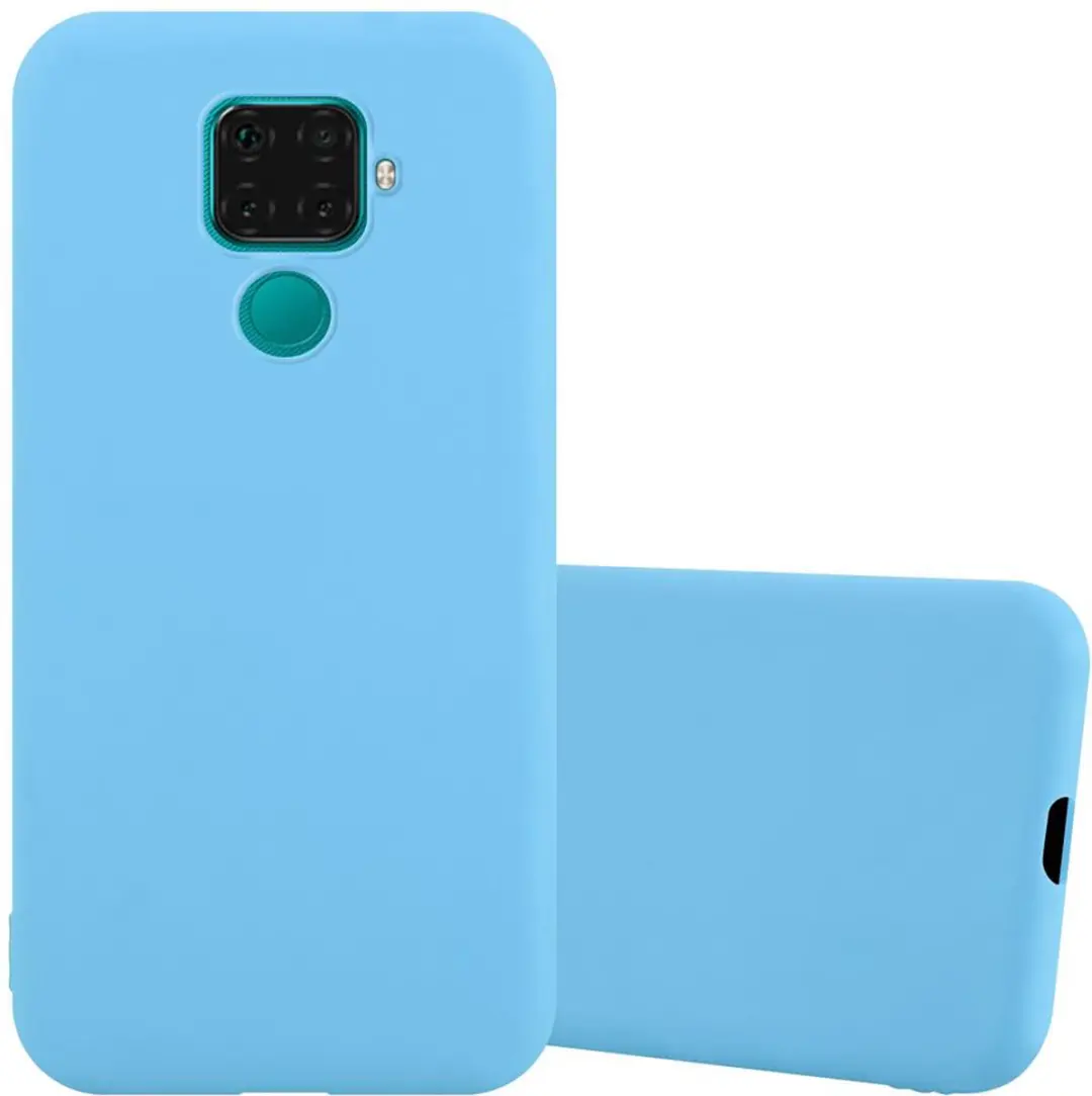 Cadorabo Hoesje geschikt voor Huawei MATE 30 LITE in CANDY BLAUW