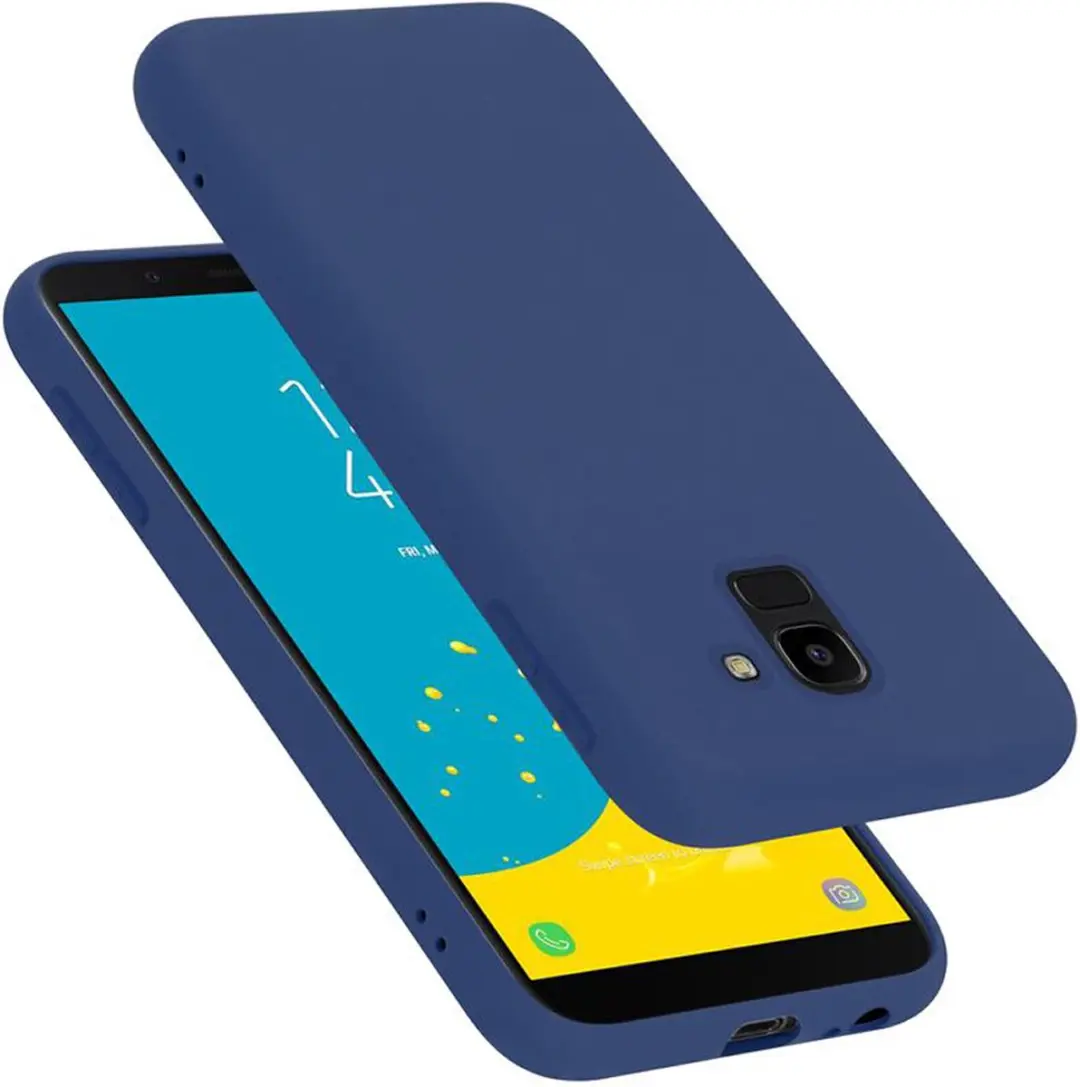 Cadorabo Hoesje geschikt voor Samsung Galaxy J6 2018 in LIQUID BLAUW