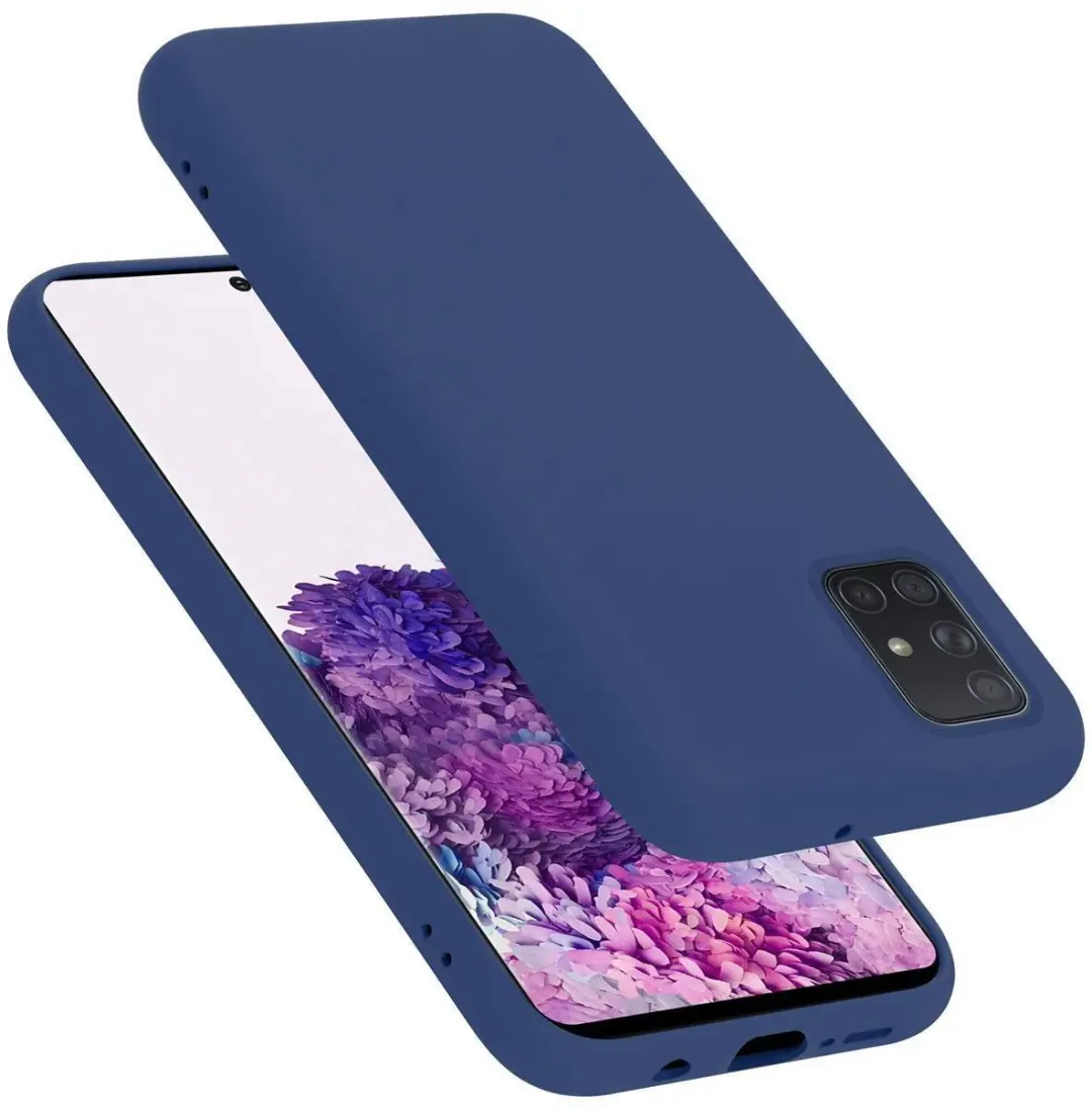 Cadorabo Hoesje geschikt voor Samsung Galaxy A51 5G in LIQUID BLAUW