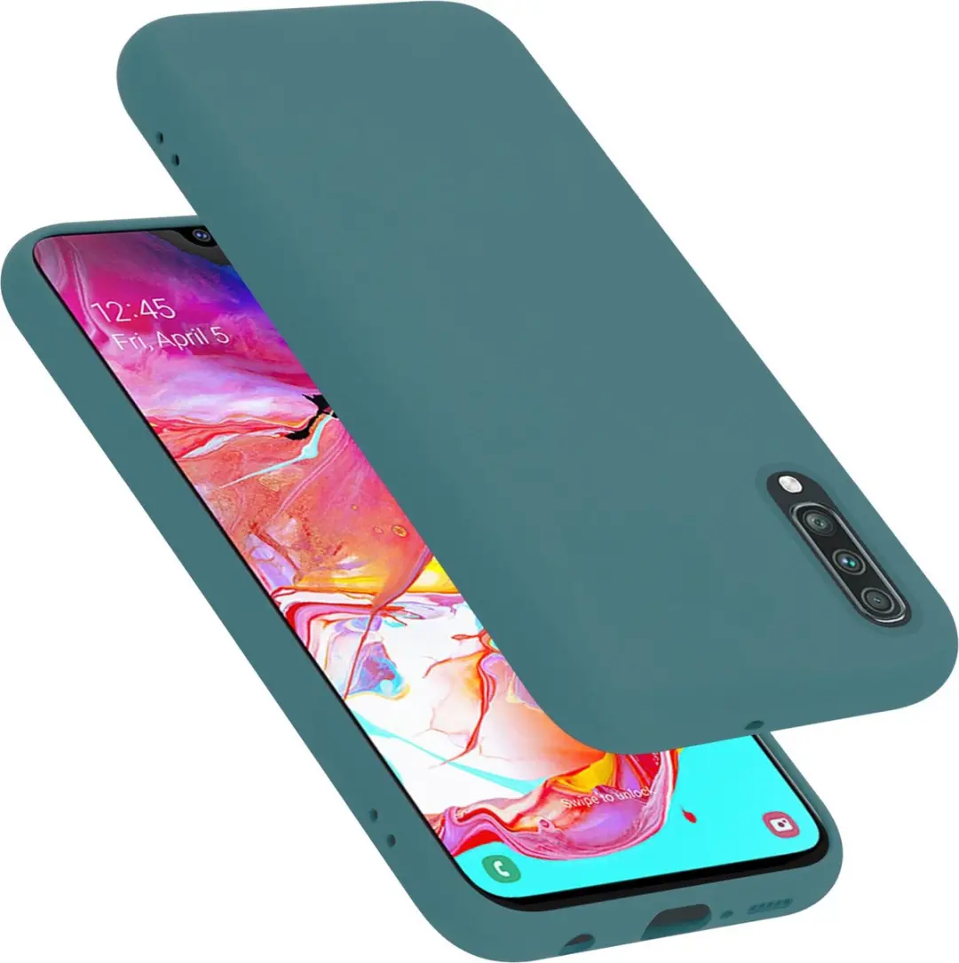 Cadorabo Hoesje geschikt voor Samsung Galaxy A70 / A70s in LIQUID GROEN