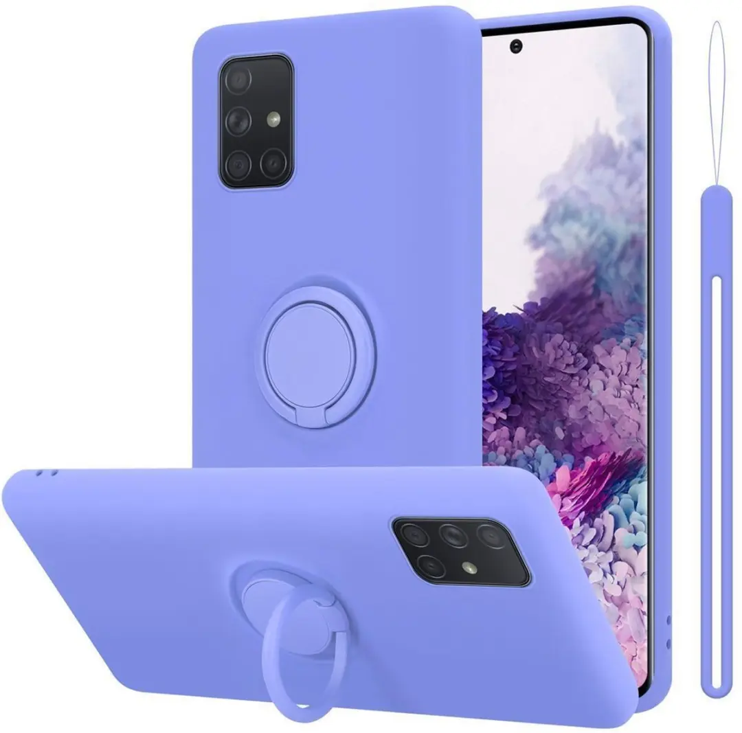 Cadorabo Hoesje geschikt voor Samsung Galaxy A71 4G in LIQUID LICHT PAARS