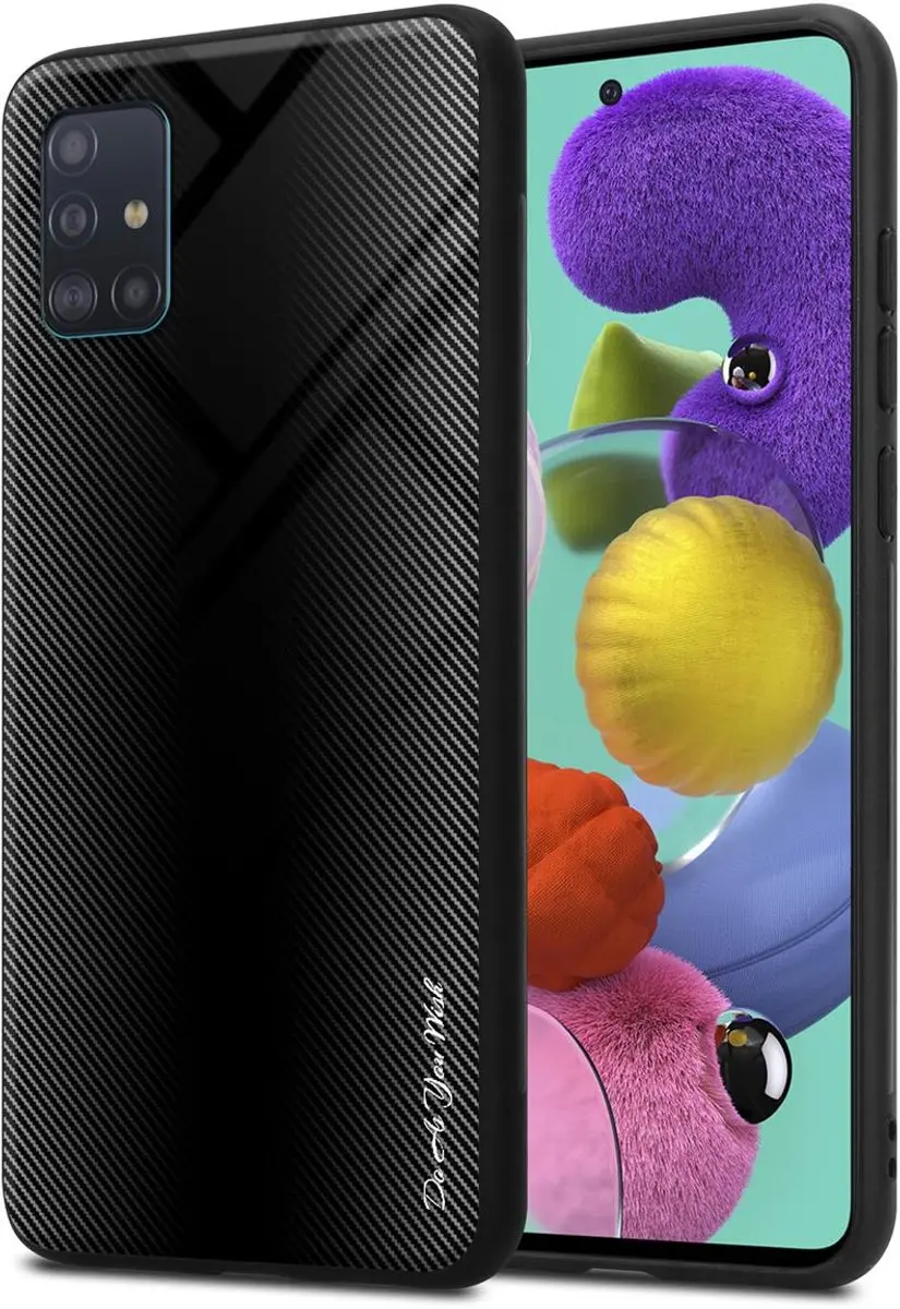 Cadorabo Hoesje geschikt voor Samsung Galaxy A51 4G / M40s in OPAAL ZWART